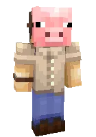 Cho'chqa kostyumi — Minecraft skin, rasm 1