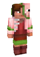 Zombi-cho'chqasimon kostyumi — Minecraft skin, rasm 1