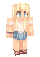 Blondinka — Minecraft skin, rasm 1
