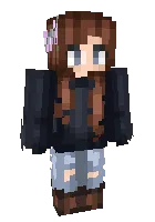 Brunetka — Minecraft skin, rasm 1