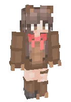 Tedi qizcha — Minecraft skin, rasm 1