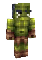 Yashil troll — Minecraft skin, rasm 1