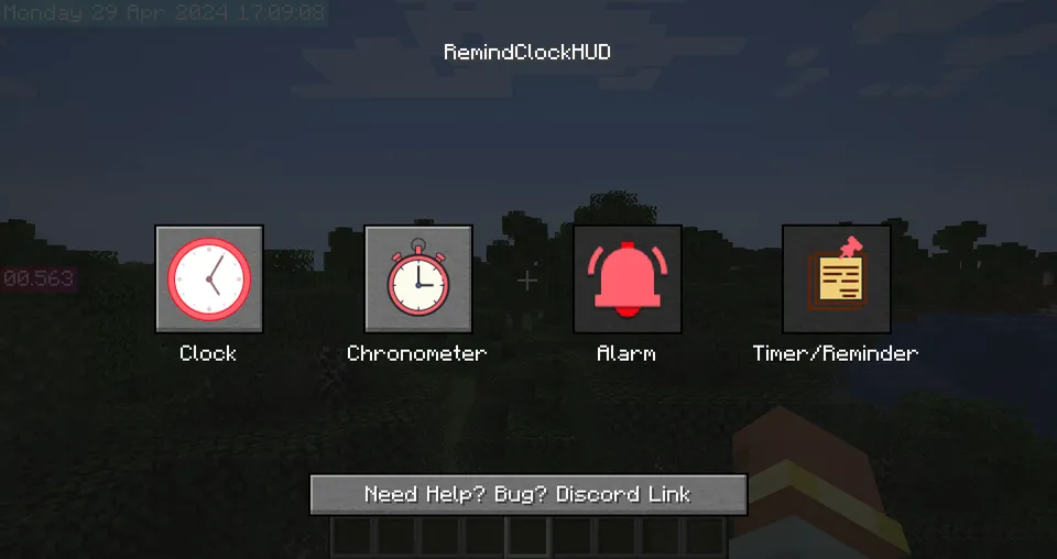 Remind Clock HUD — Minecraft mod, rasm 8
