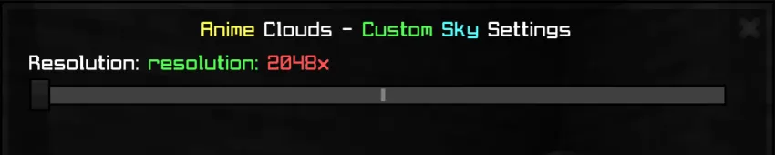 Anime bulutlar — Minecraft tekstura, rasm 2