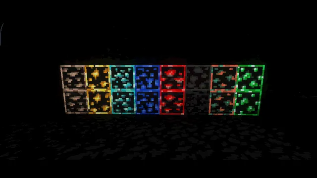 Animatsiyali yorug'lik taratuvchi rudalar — Minecraft tekstura, rasm 2