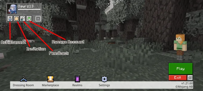 O'zgartirilgan interfeys — Minecraft tekstura, rasm 1