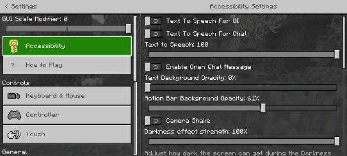 O'zgartirilgan interfeys — Minecraft tekstura, rasm 2