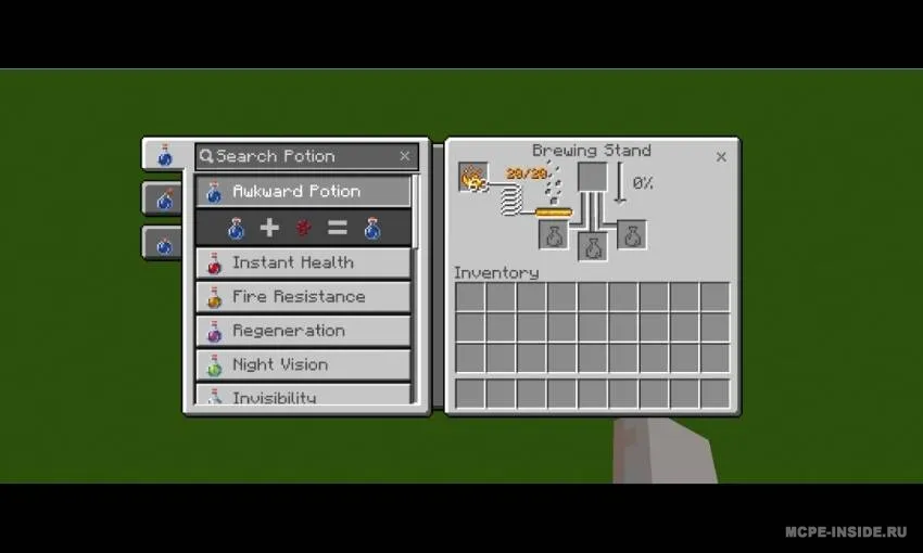 Zelye tayyorlash qo'llanmasi — Minecraft tekstura, rasm 1