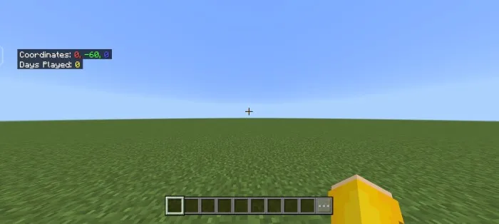 Yaxshiroq ko'rinadigan koordinatalar va kunlar — Minecraft tekstura, rasm 3