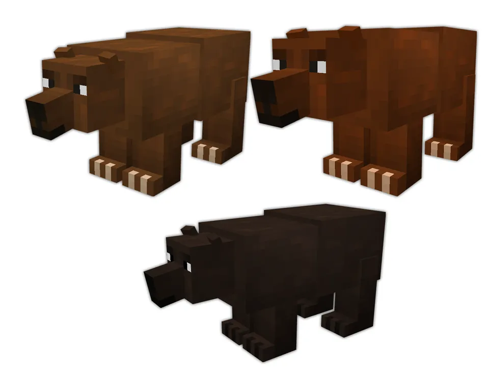 Ayiqlarni qayta ishlash — Minecraft tekstura, rasm 2