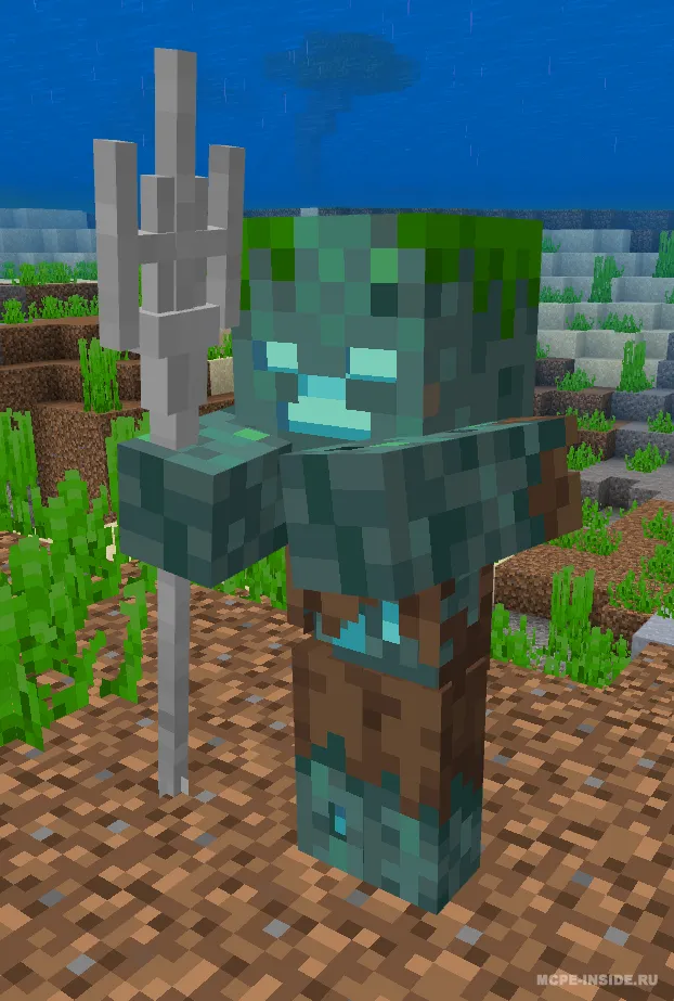 Superqahramonlar qabilasi uch tishli nayzasi — Minecraft tekstura, rasm 1