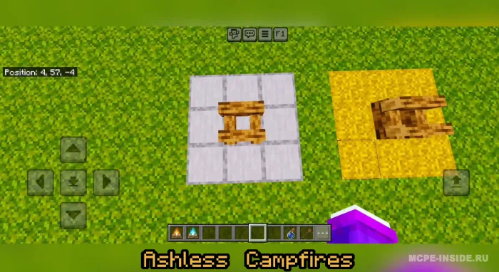 Yaxshilangan gulxanlar — Minecraft tekstura, rasm 1