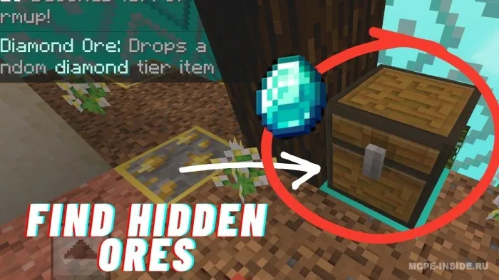 Ruda konturlari — Minecraft tekstura, rasm 3