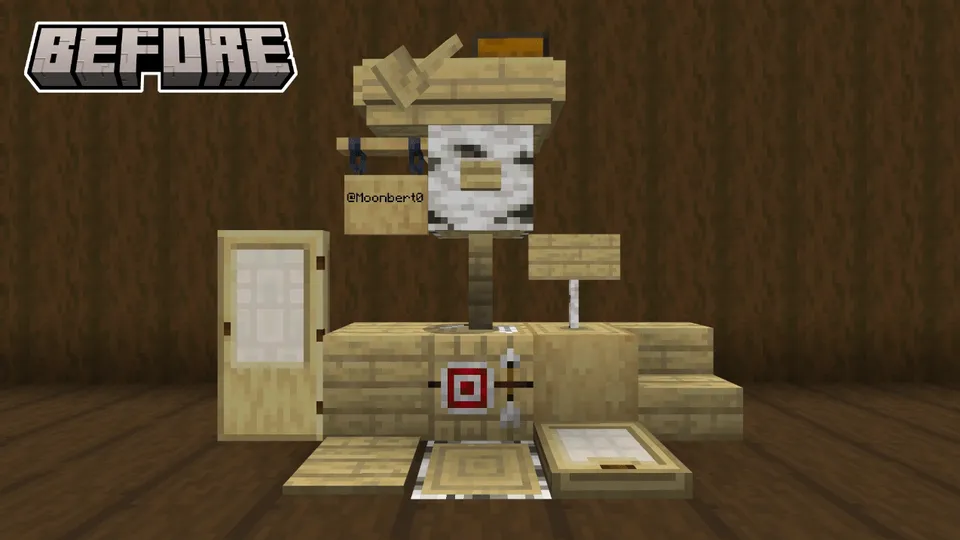Qoramtir qayin — Minecraft tekstura, rasm 1