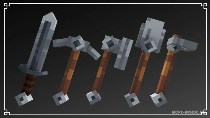Vanilli 3D to'plam — Minecraft tekstura, rasm 3