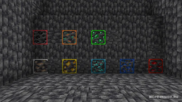 Oson ko'rinadigan ruda — Minecraft tekstura, rasm 3