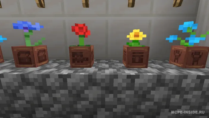 Bezoglangan gul tuvagi — Minecraft tekstura, rasm 3