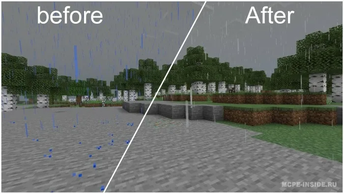 Realistik yomg'ir — Minecraft tekstura, rasm 3