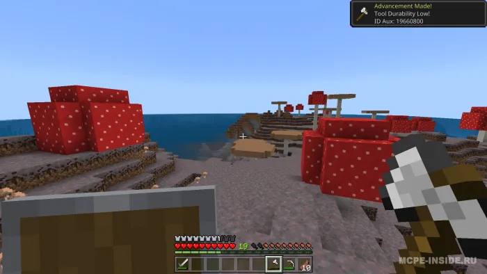 Mustahkamlik haqida ogohlantirish — Minecraft tekstura, rasm 2
