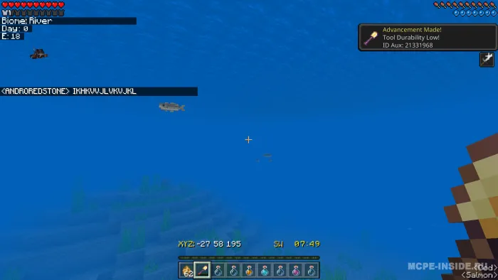 Mustahkamlik haqida ogohlantirish — Minecraft tekstura, rasm 4