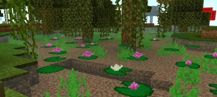 Suv nilufarlari + — Minecraft tekstura, rasm 2