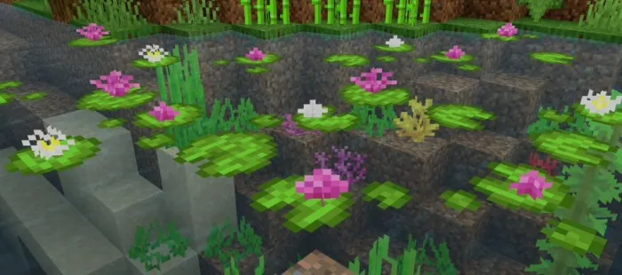 Suv nilufarlari + — Minecraft tekstura, rasm 3