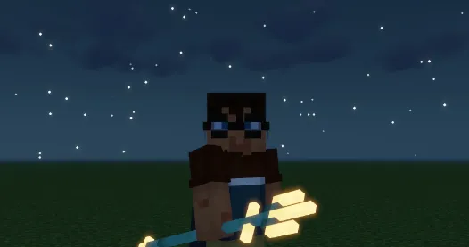 Yaxshilangan uch tishli nayzalar — Minecraft tekstura, rasm 1
