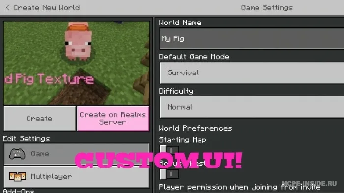 Eski cho'chqa teksturasi — Minecraft tekstura, rasm 3