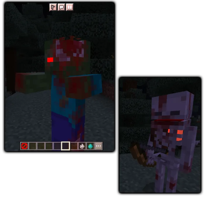 Dahshatli moblar — Minecraft tekstura, rasm 4
