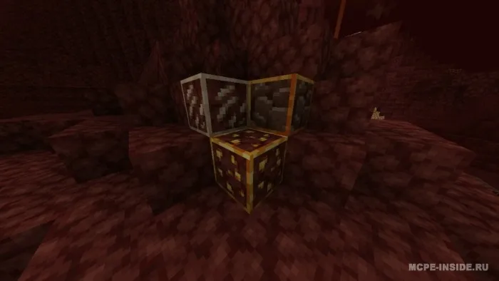 Yon tomoni o'tli bloklar — Minecraft tekstura, rasm 2