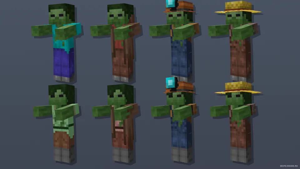 Yaxshilangan moblar — Minecraft tekstura, rasm 1