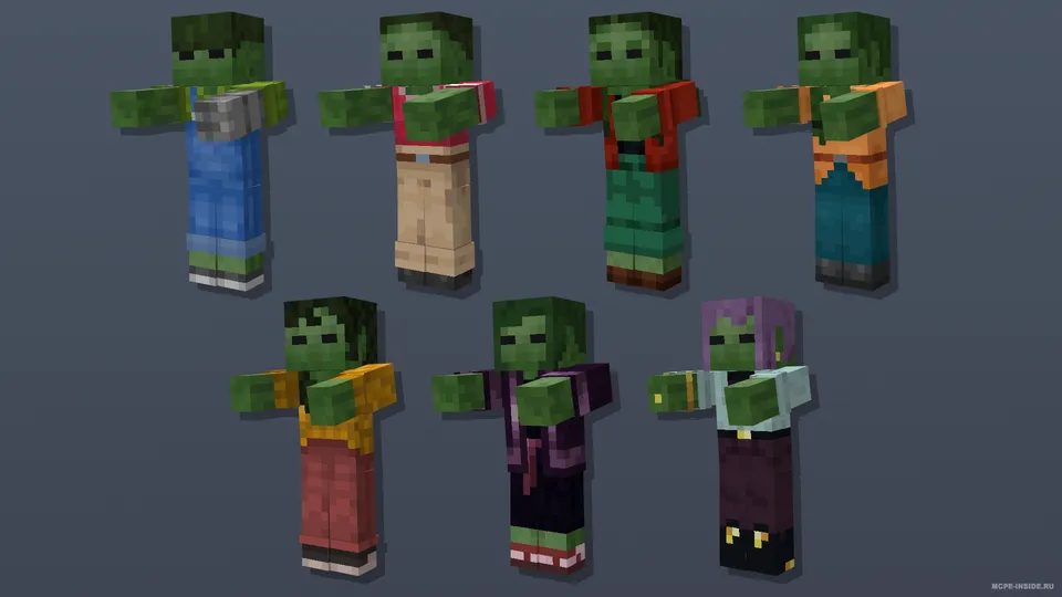 Yaxshilangan moblar — Minecraft tekstura, rasm 2