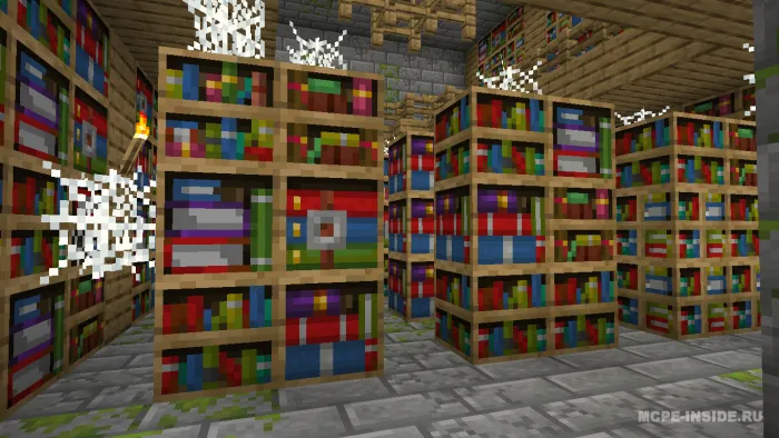 Yangi kitob javonlari — Minecraft tekstura, rasm 1