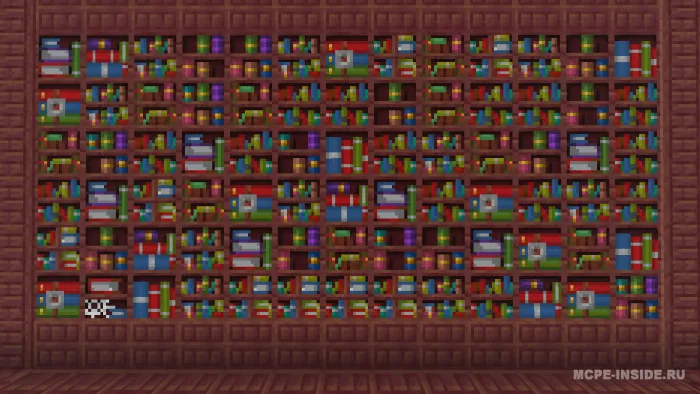 Yangi kitob javonlari — Minecraft tekstura, rasm 3