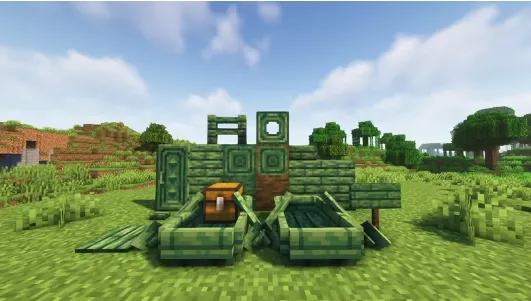 Yashil mangrov yog'ochi — Minecraft tekstura, rasm 1