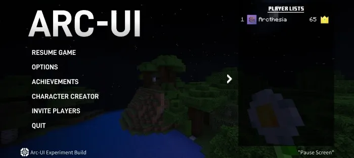 ARC Interfeysi — Minecraft tekstura, rasm 2