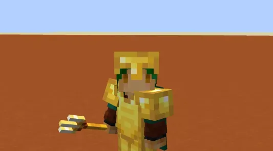 Oltin uchzub — Minecraft tekstura, rasm 2