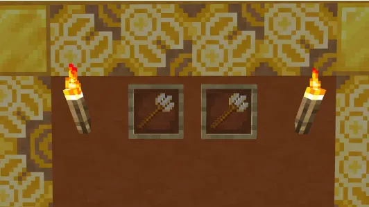 Oltin uchzub — Minecraft tekstura, rasm 3