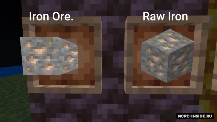 Yaxshilangan xom rudalar — Minecraft tekstura, rasm 1