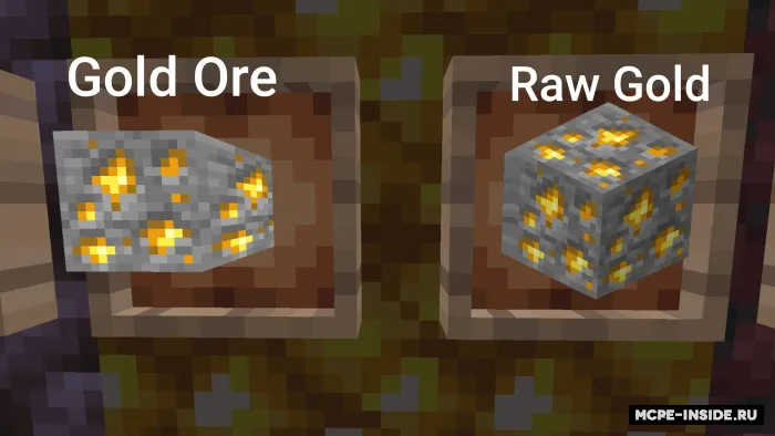 Yaxshilangan xom rudalar — Minecraft tekstura, rasm 2