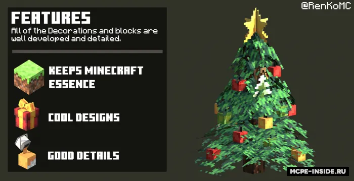 Qishki vaqt — Minecraft tekstura, rasm 2