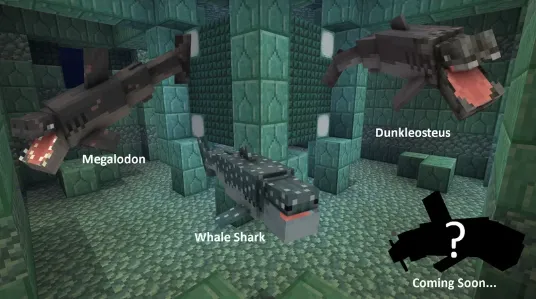Akulalar + — Minecraft tekstura, rasm 1