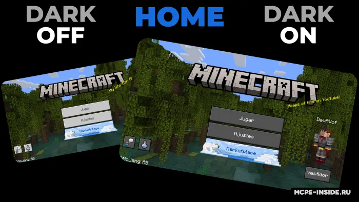 Qorong'u mavzu — Minecraft tekstura, rasm 1