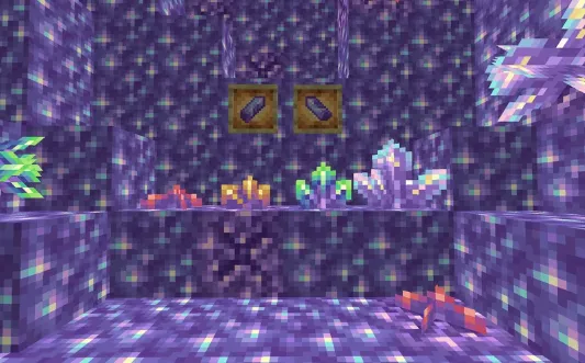 Kamalak ametistlar — Minecraft tekstura, rasm 1