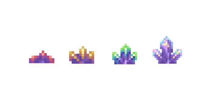 Kamalak ametistlar — Minecraft tekstura, rasm 2