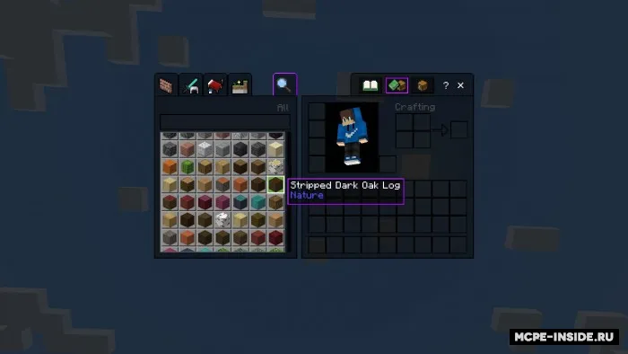 Binafsha rangli interfeys — Minecraft tekstura, rasm 3