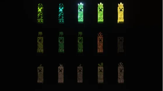 Yaxshilangan kriperlar — Minecraft tekstura, rasm 1