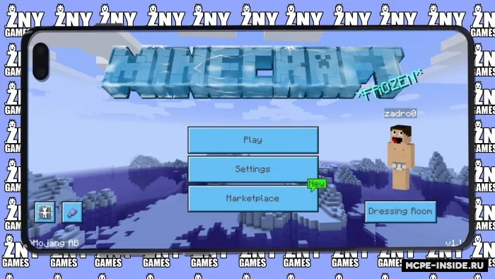 Merzlota — Minecraft tekstura, rasm 2