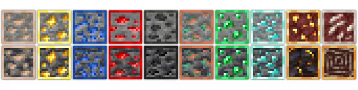 Dengiz orqali x-ray — Minecraft tekstura, rasm 3