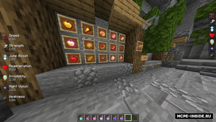Effektlar holatini namoyish etish — Minecraft tekstura, rasm 4